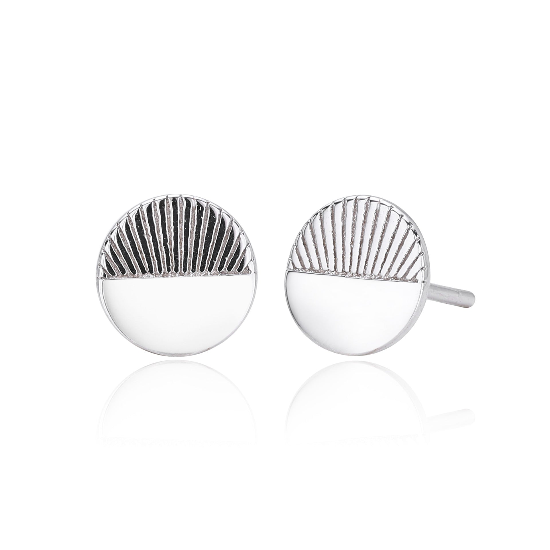 Damen Ohrstecker im modernen Sonnenmotiv mit luxuriösem Design Shop Nory