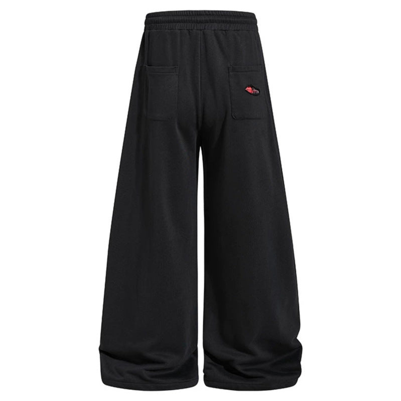 Damen weite Destroyed-Jogginghose im Grunge-Stil mit karierten Futterpatches Shop Nory