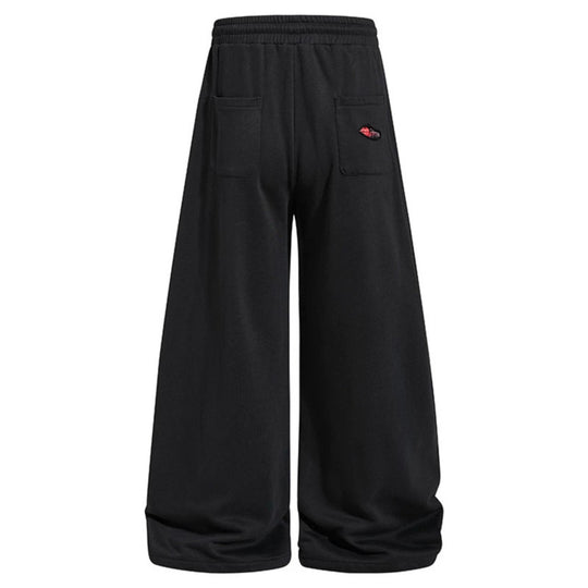 Damen weite Destroyed-Jogginghose im Grunge-Stil mit karierten Futterpatches Shop Nory