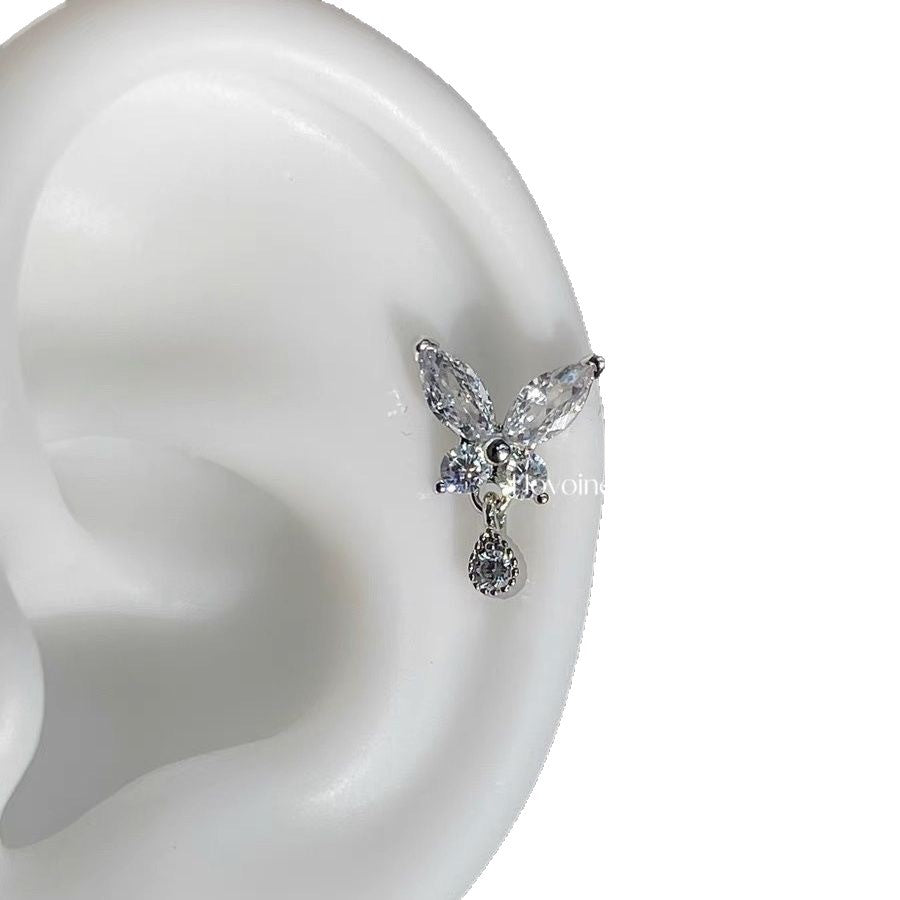 Damen Funkelnde Ohrstecker im Hasenmotiv Shop Nory