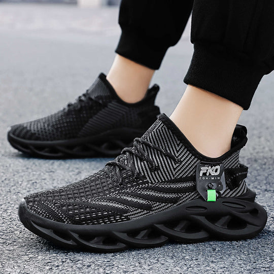 Herren nan leichter Strick-Sneaker mit nahtlosem Sockenschaft, atmungsaktivem Mesh-Obermaterial und innovativer hohlgeformter EVA-Dämpfung Shop Nory