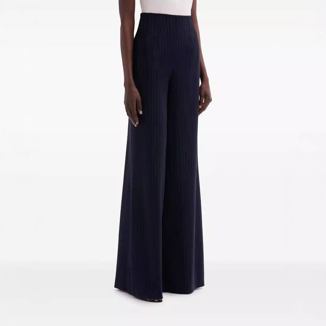 Damen Hochtaillierte Plissee‑Palazzohose mit weitem Bein Shop Nory