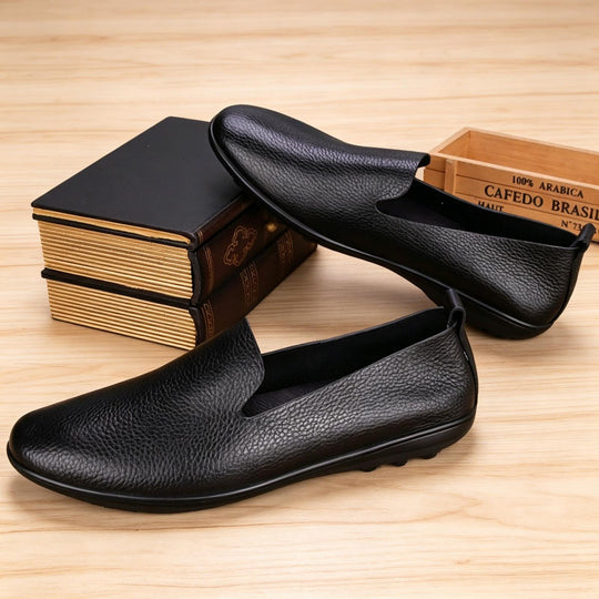 Herren Elegante Ledermokassins Shop Nory