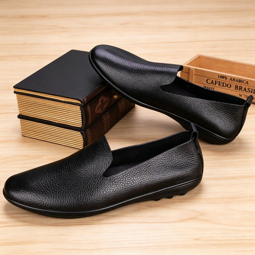 Herren Elegante Ledermokassins Shop Nory