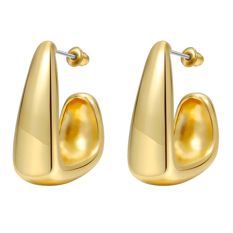 Damen Ohrstecker im modernen Hohlraumdesign Shop Nory