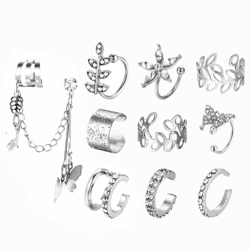 Damen Ohrringe Set mit kreativen Designs und funkelnden Akzenten Shop Nory