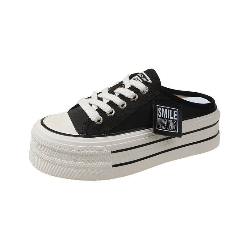 Damen Lässige Canvas-Sneaker mit strapazierfähigem Obermaterial und unverwechselbarem Design