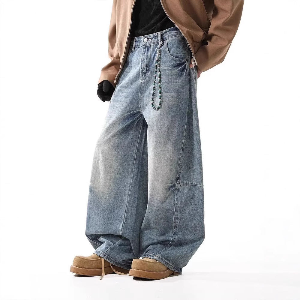 Damen Hoch taillierte Baggy-Jeans Shop Nory