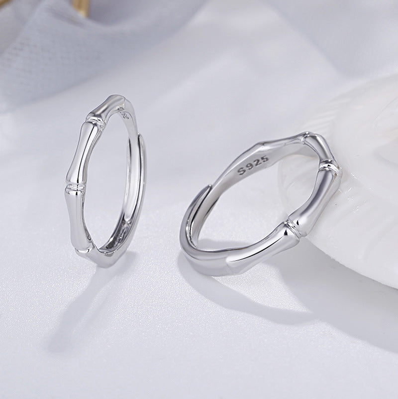 Damen eleganter Bandring mit einzigartigem Bambusdesign Shop Nory
