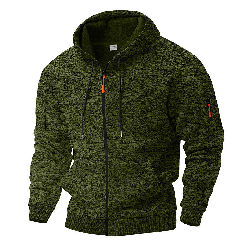 Herren nan Kapuzenjacke mit durchgehendem Reißverschluss und Thermofutter Shop Nory