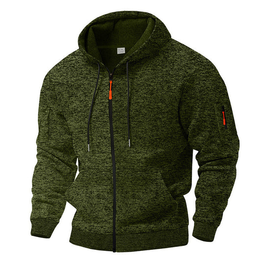 Herren nan Kapuzenjacke mit durchgehendem Reißverschluss und Thermofutter Shop Nory