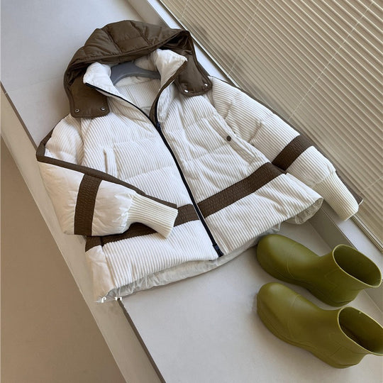 Damen Urbaner Steppmantel mit hohem Kragen Shop Nory