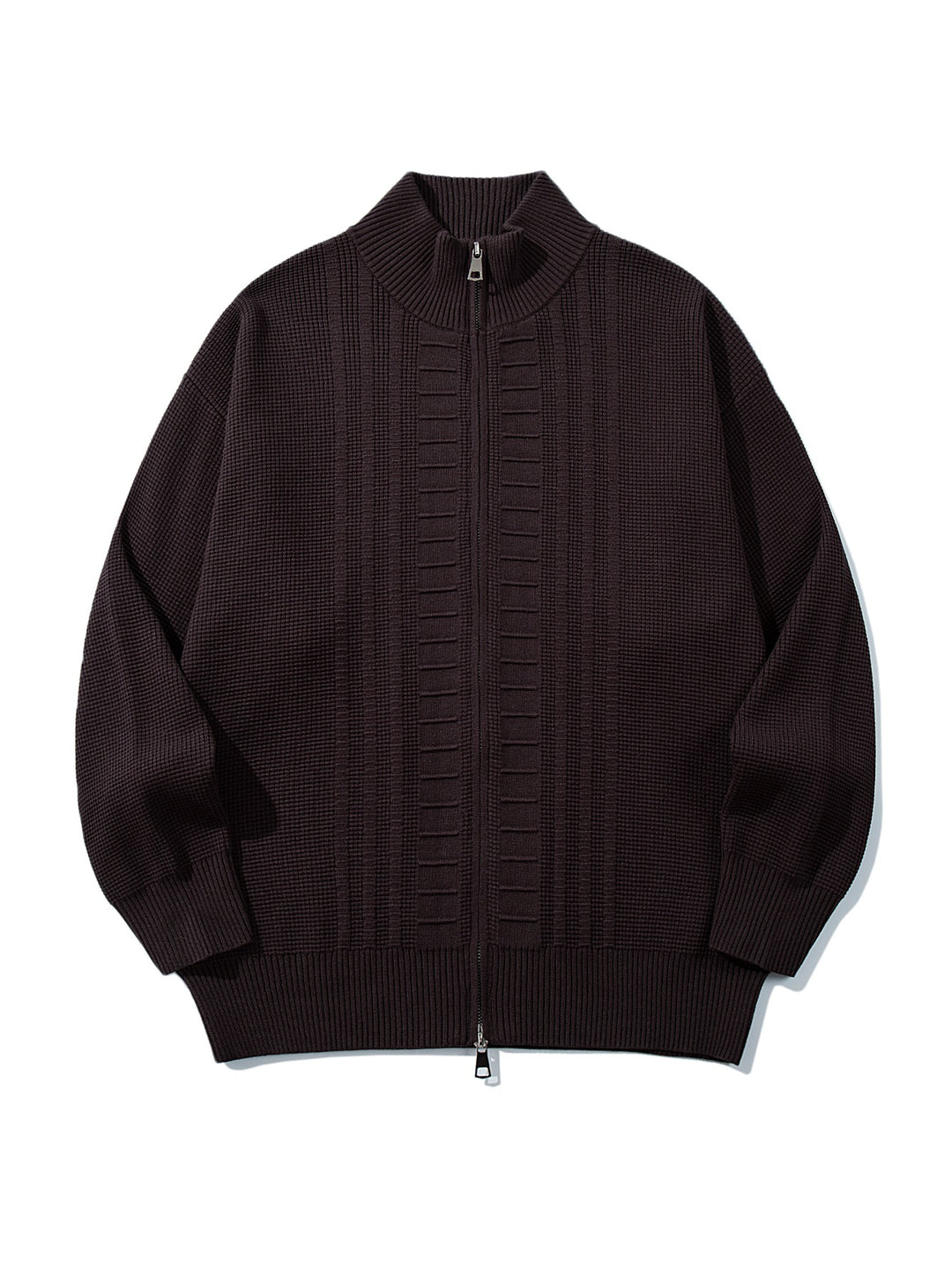 Herren Grobstrick-Zipjacke mit Stehkragen und beidseitig öffnendem Reißverschluss Shop Nory