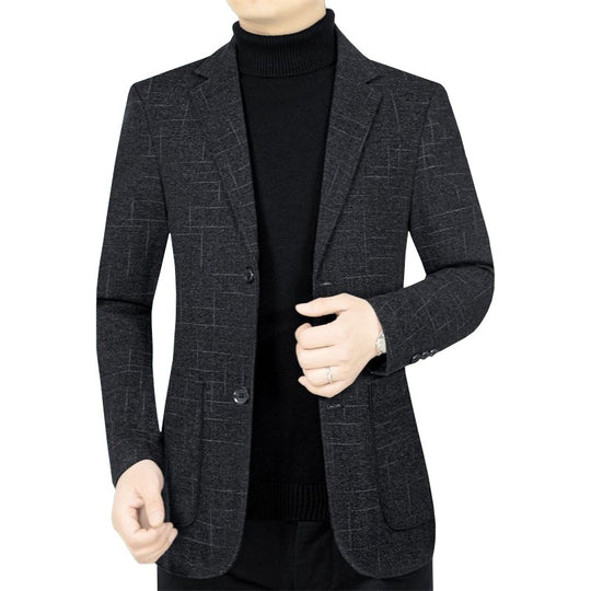Herren Slim-Fit Sakko aus Wollmischung mit dezentem Karomuster Shop Nory