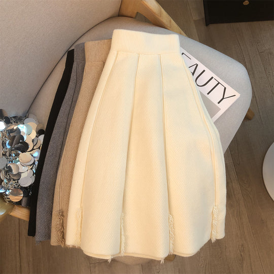 Damen Modischer Faltenrock mit strukturiertem Design Shop Nory