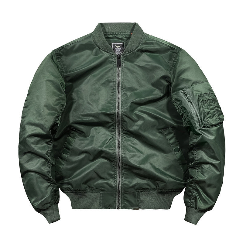 Herren Bomberjacke im Pilotenstil mit wasserabweisender Nylonhülle und Ärmel-Utilitytasche Shop Nory