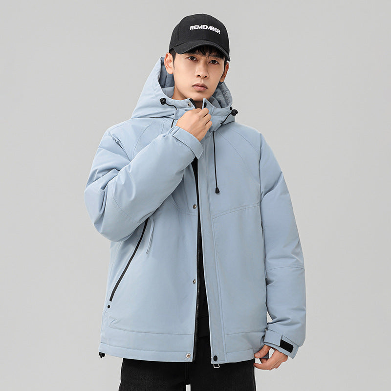 Herren Technische Winterjacke mit verstellbarem Kapuzenkragen Shop Nory