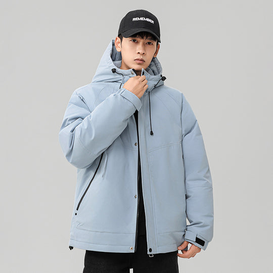 Herren Technische Winterjacke mit verstellbarem Kapuzenkragen Shop Nory