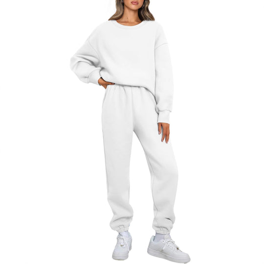 Damen nan gemütliches zweiteiliges Lounge-Set aus French-Terry mit Oversize-Sweatshirt und taillierter Jogginghose Shop Nory
