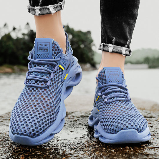 Herren Atmungsaktiver Knit-Sneaker mit elastischem Einstieg und skulpturaler Hohlkammer-Sohle Shopy Nory