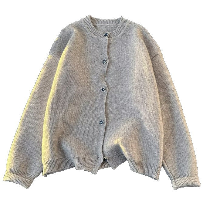 Unisex Kuscheliger melierter Feinstrick-Pullover mit Raglanärmeln und geripptem Rundhals Shop Nory