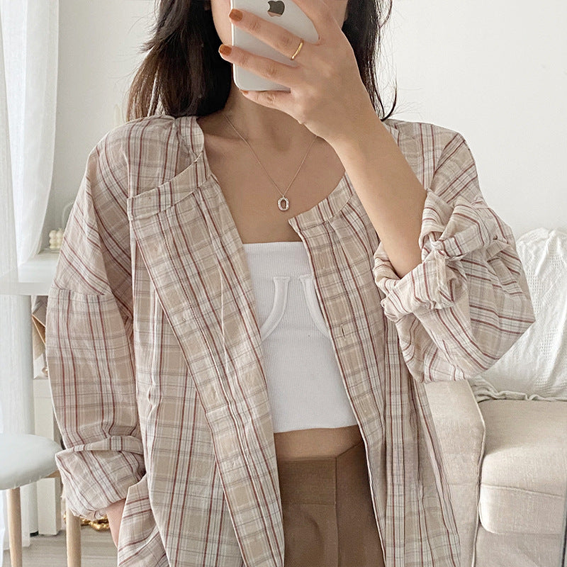 Damen gestreifte Overshirt Jacke Shop Nory