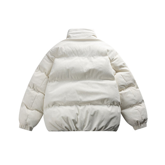 Unisex Boxy wattierte Kurzjacke mit hohem Funnelkragen und Teddy‑Fleece‑Optik Shop Nory