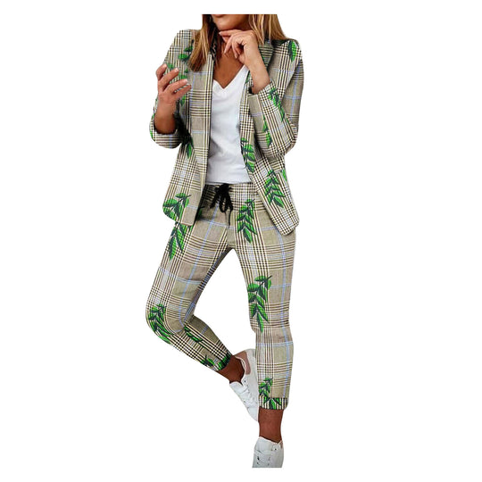 Damen Karierte Slim-Fit Jogginghose mit Tunnelzug und Knöchellangem Schnitt Shop Nory