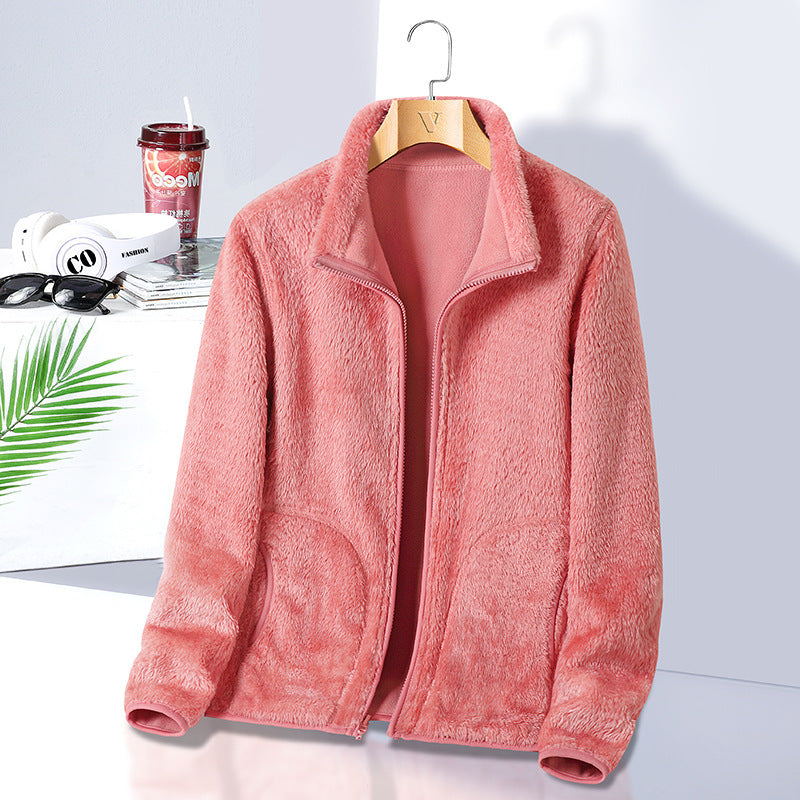 Damen Fleecejacke mit hohem Kragen Shop Nory