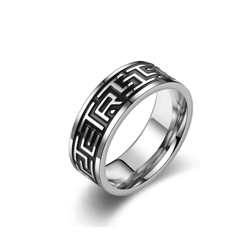 Herren Ring mit kunstvollem dekorativem Muster Shop Nory