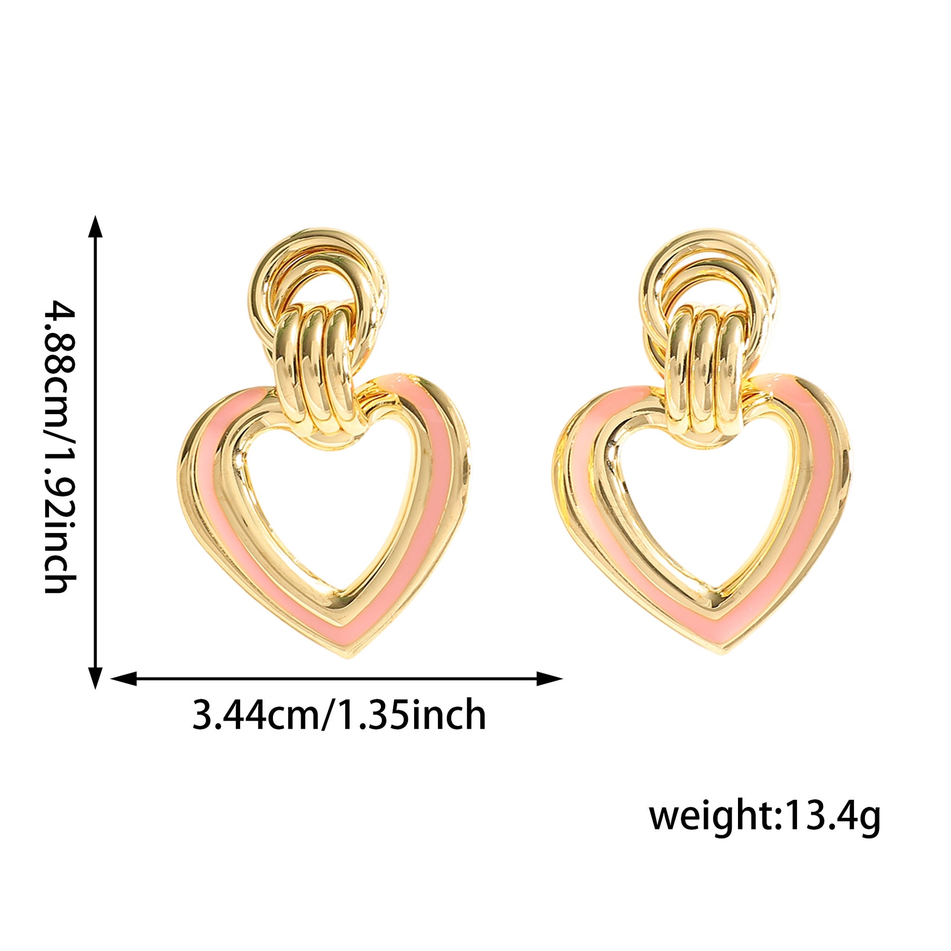 Damen Herzförmige Statement Ohrringe mit elegantem Design Shop Nory