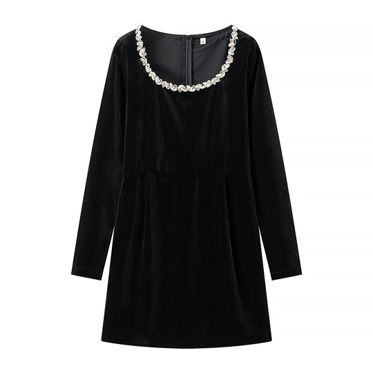 Damen Samt-Minikleid Shop Nory