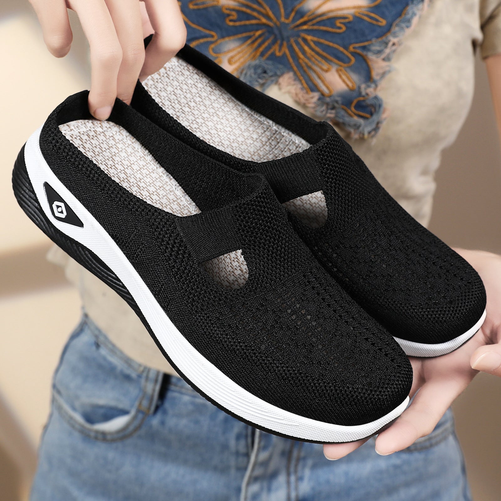 Damen Slip-On Freizeitschuhe mit komfortablem Design