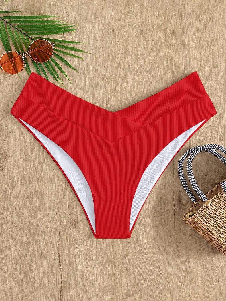 Damen Hochgeschnittenes Bikini-Höschen Shopnory