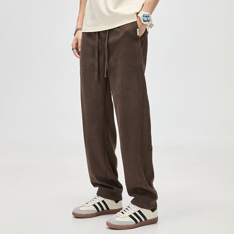 Herren Cordhose mit Kordelzug und geradem Bein Shop Nory
