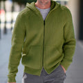 Herren Strickjacke mit Kapuze