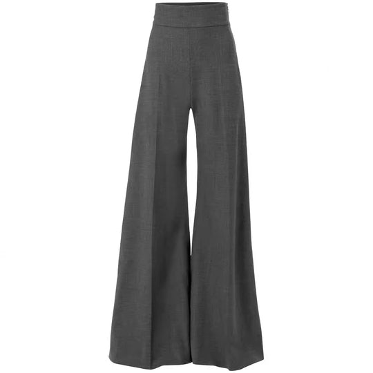 Damen High‑Waist ultraweite Palazzo‑Hose mit Bügelfalte und Bodensaum Shop Nory