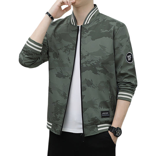 Herren Sportliche Bomberjacke mit kontrastierenden Details Shop Nory
