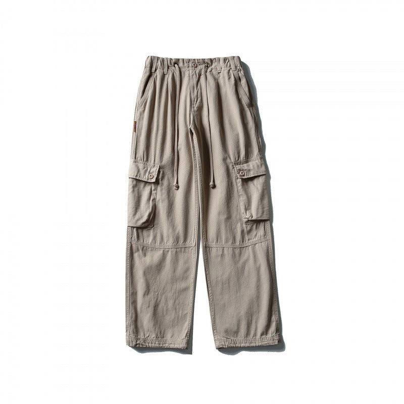 Herren Cargo-Hose mit weitem Bein, elastischem Tunnelzugbund und aufgesetzten Klappentaschen Shop Nory