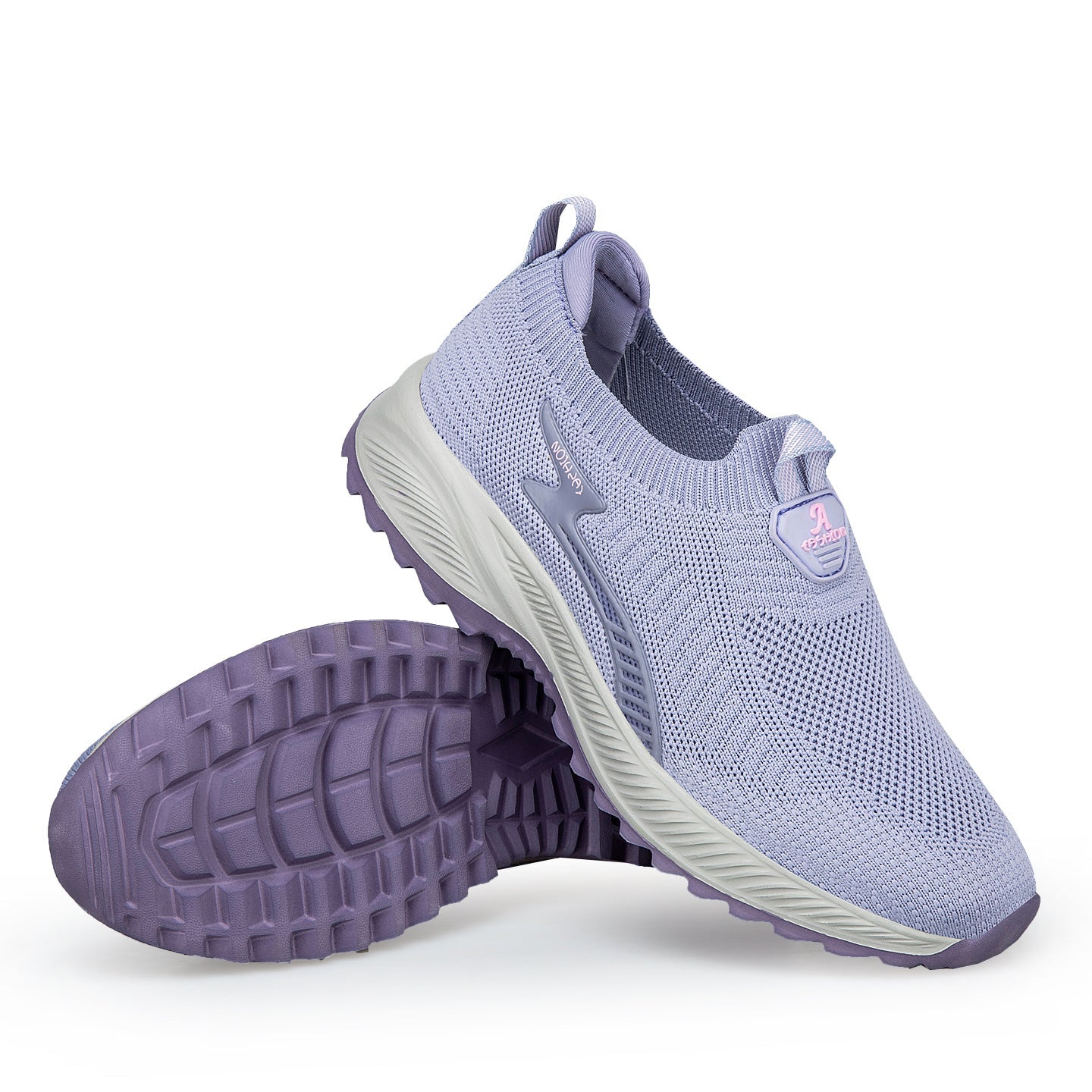 Damen Atmungsaktive Slip-On Sneakers mit dämpfender Sohle Shopnory