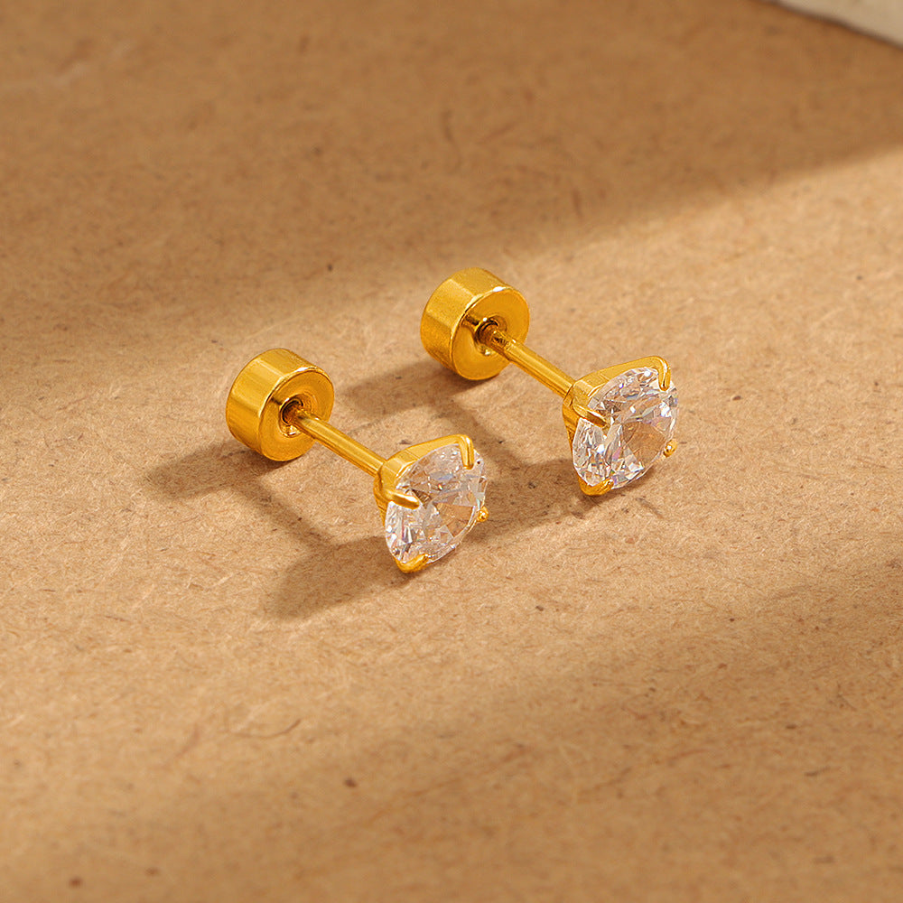 Damen Elegante Kristall Stecker Ohrringe Shop Nory