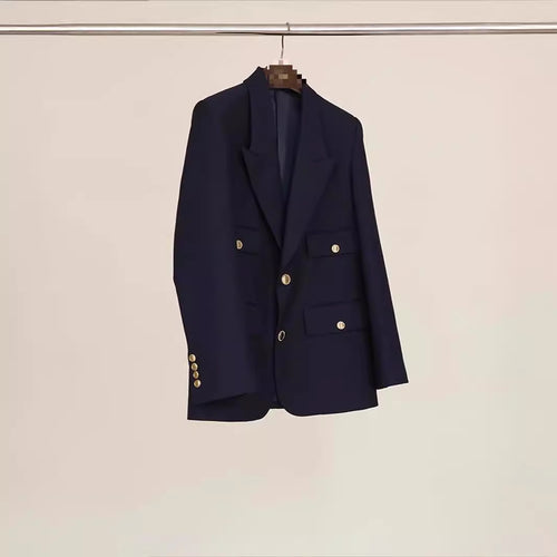 Damen Eleganter Doppelreiher Blazer Shop Nory
