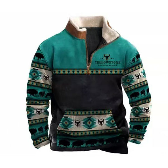 Herren Modischer Hoodie mit Kapuze und maritimem Druck Shop Nory