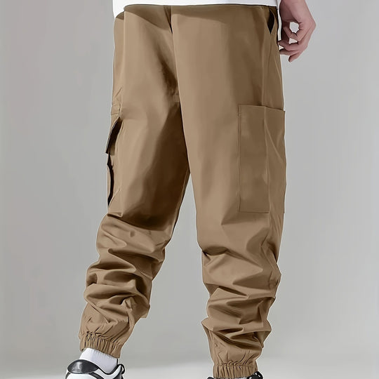 Herren Cargo-Jogginghose im Utility‑Style mit versiegelter Reißverschlusstasche & elastischen Beinbündchen Shop Nory