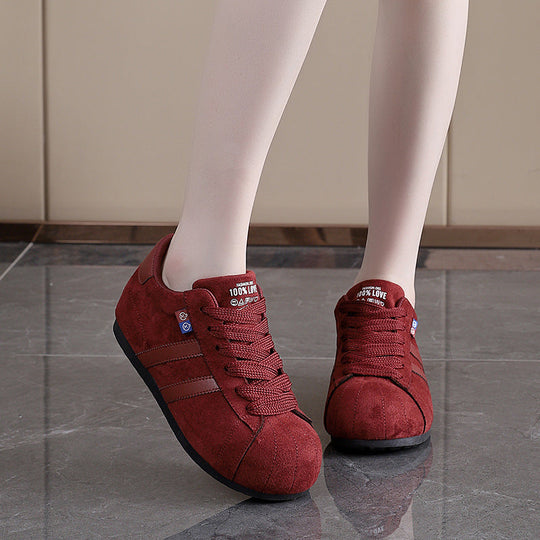 Damen Sneaker aus Rauleder mit komfortablem Fußbett