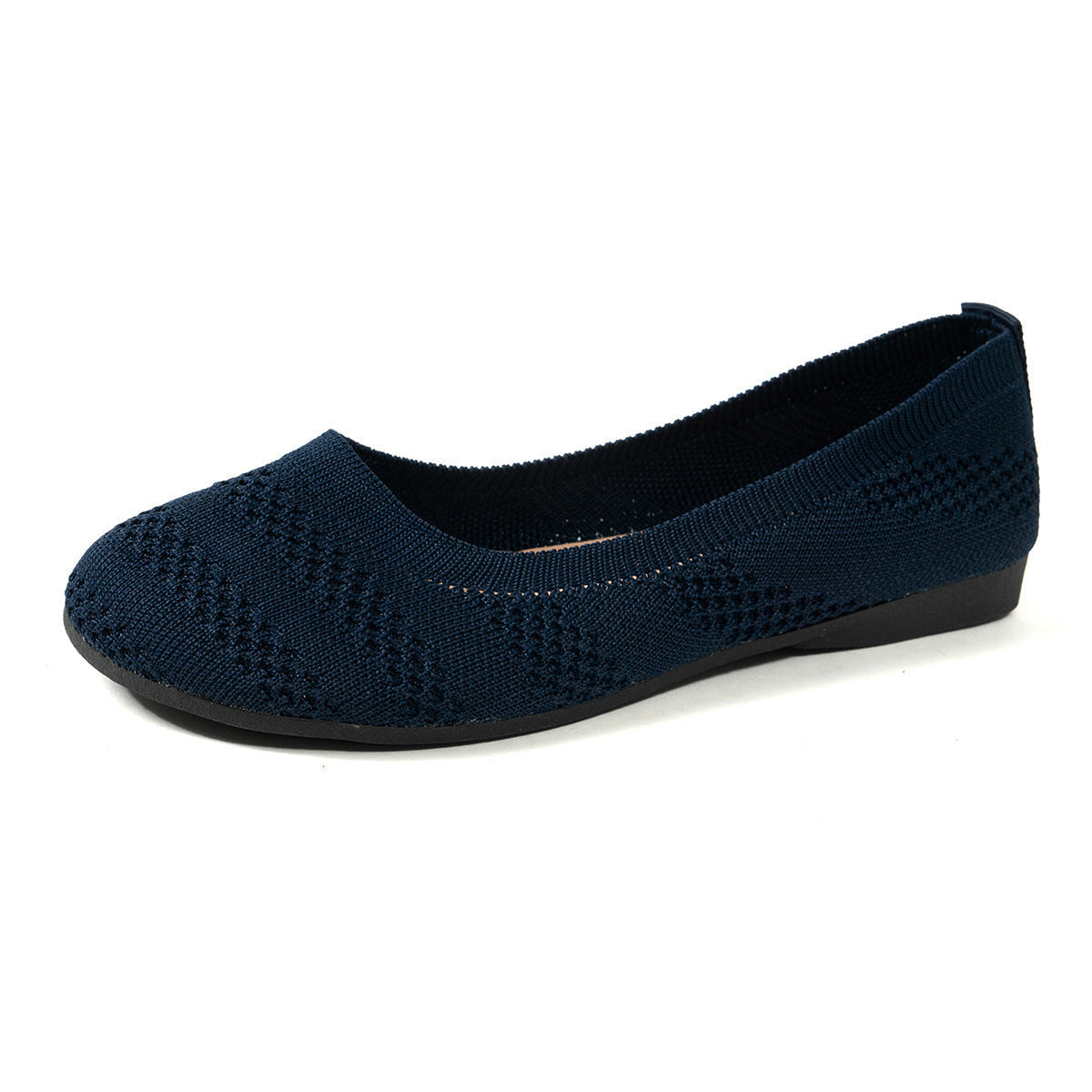Damen Ballerinas mit elastischem Strickdesign und rutschfester Sohle
