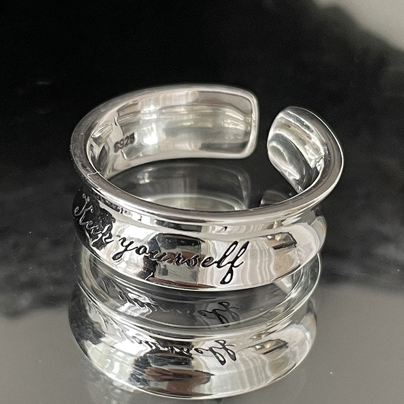 Damenring mit inspirierendem Schriftzug Shop Nory