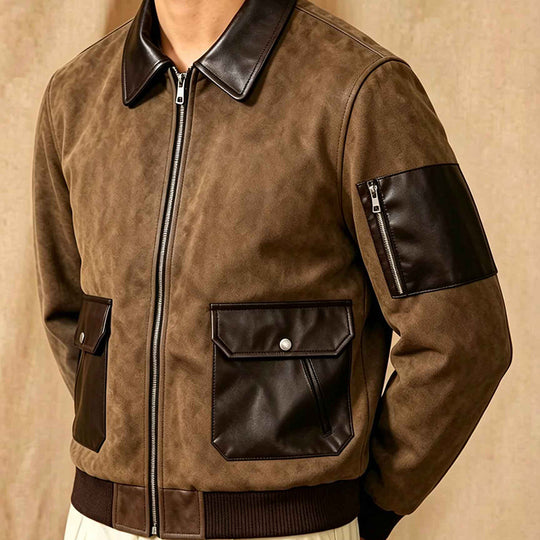 Herren Modische Chic Bomberjacke Shop Nory