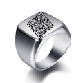 Herren QR-Code Siegelring Shop Nory