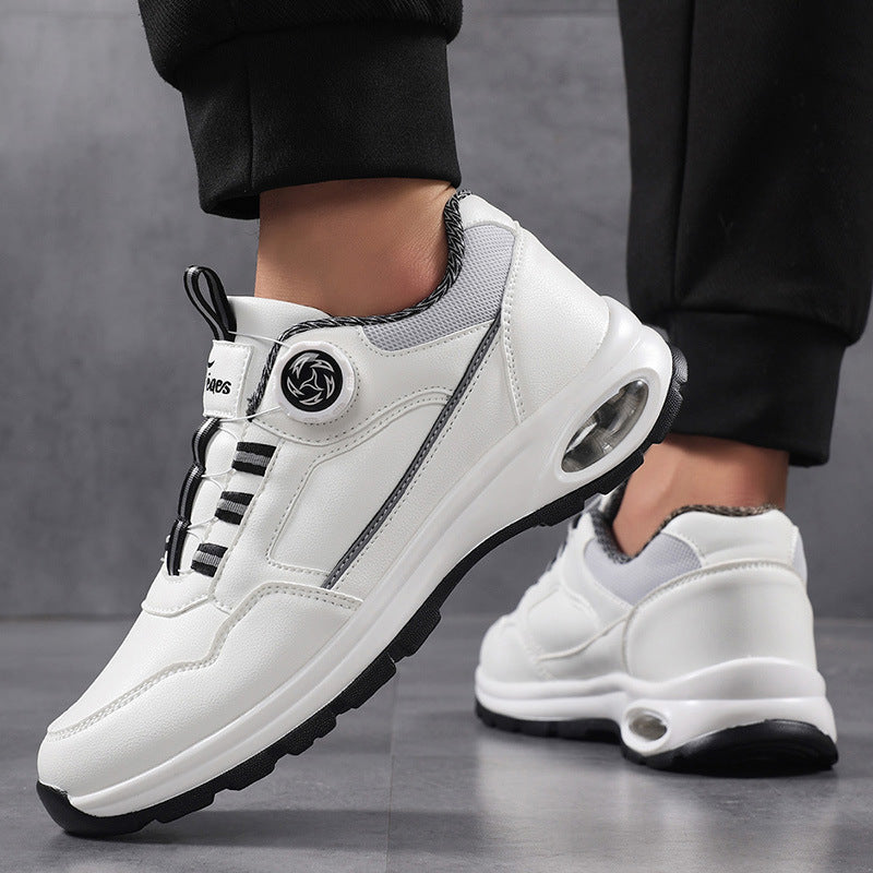 Herren nan sportlicher Freizeit-Sneaker mit Luftkapsel-Fersendämpfung, stufenlosem Klickverschluss und viskoelastischem Fußbett